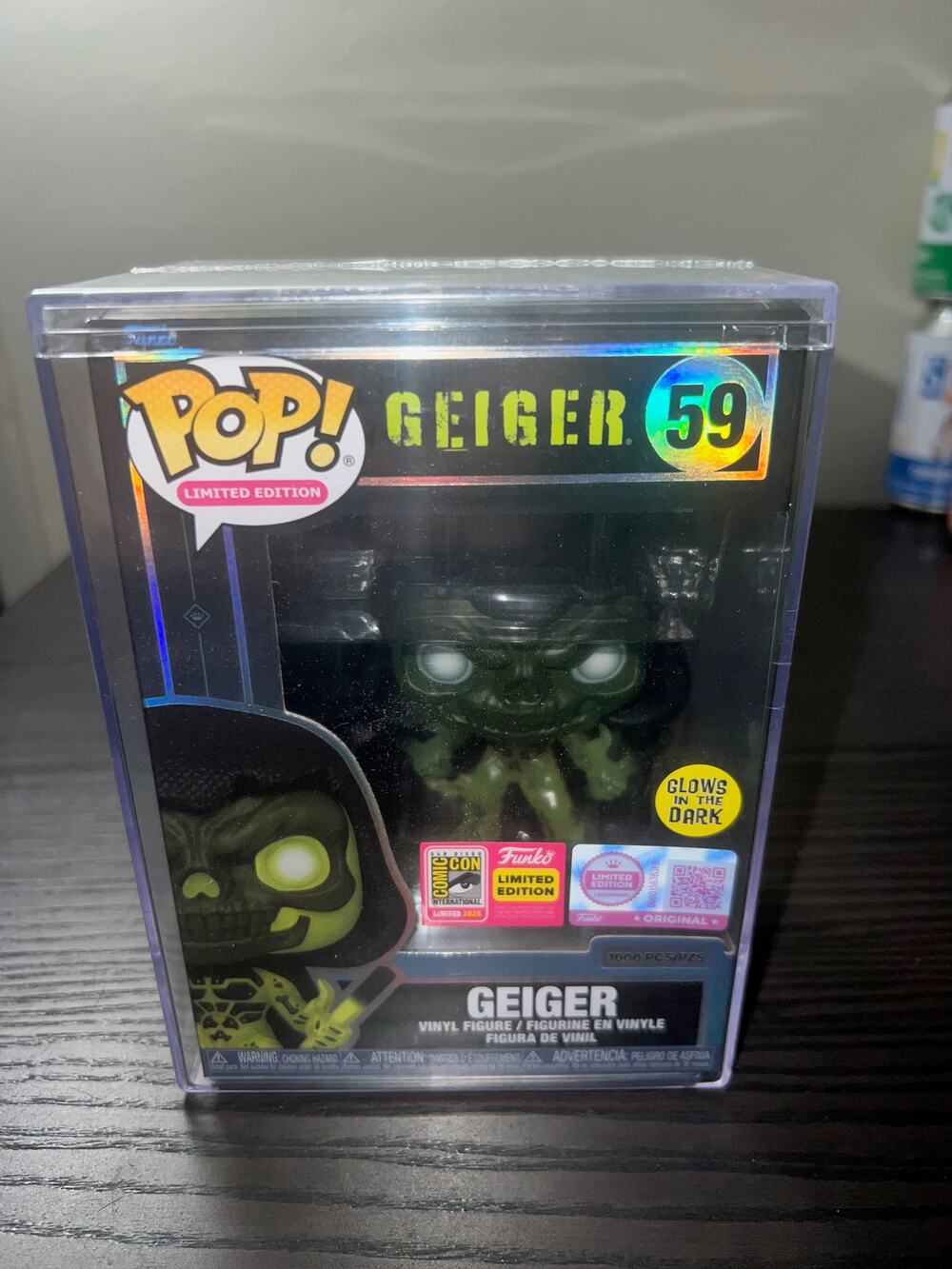 OFFICIAL SDCC LEGENDARY LIMITED 1K PIECE GLOW Geiger Funko Pop #59 Comics Image